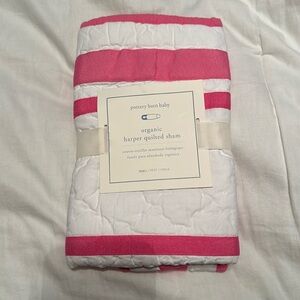 NWT -PBK harper quilted sham - pink